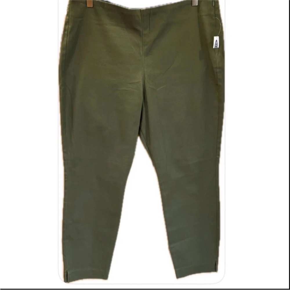 Old Navy NWT WOW Pant In the Weeds Olive Green Stretch Ankle Pants 14